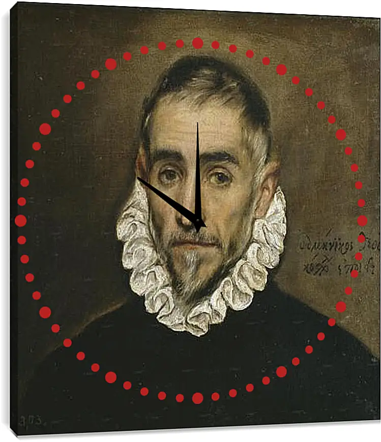 Часы картина - Aged Nobleman. Эль Греко