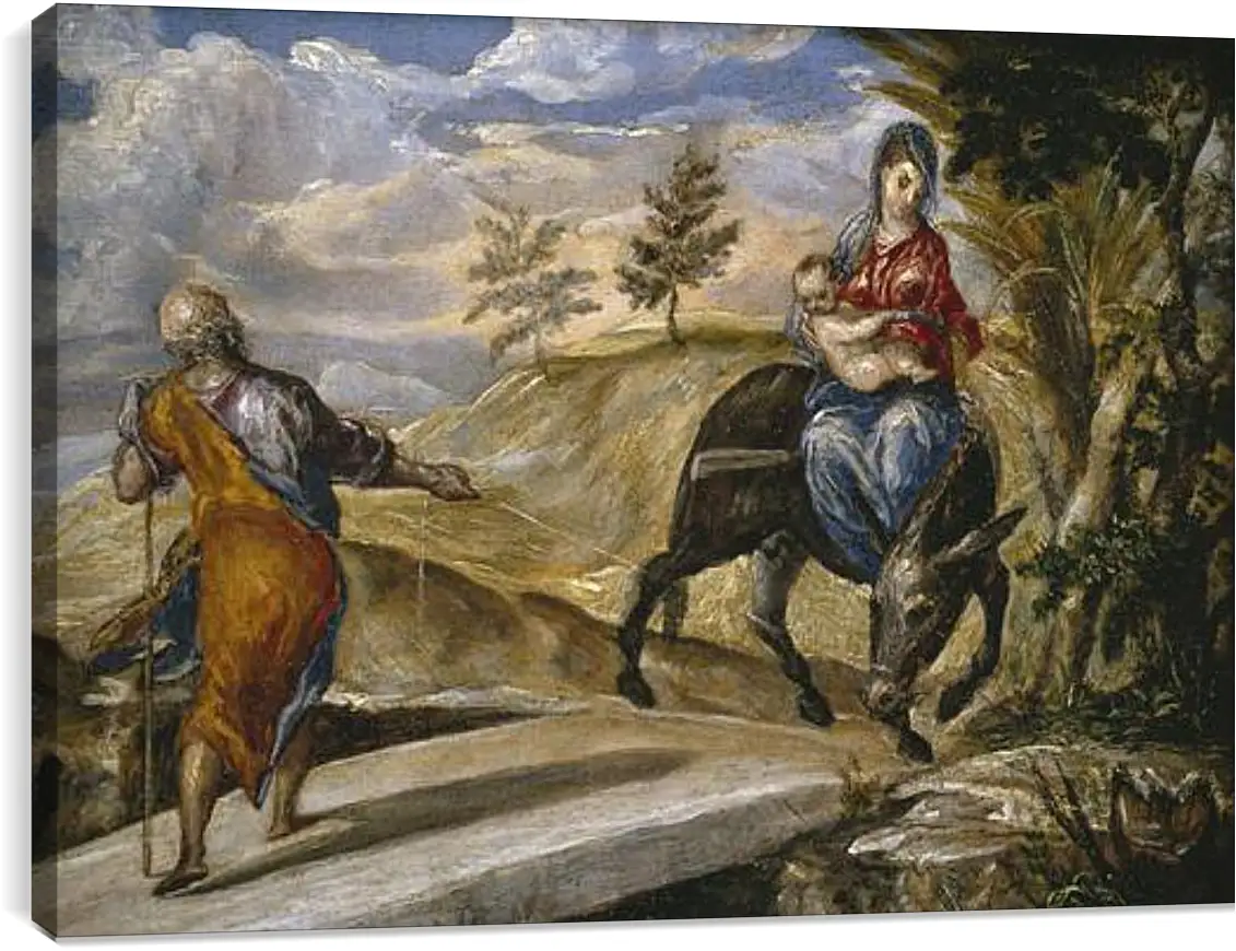 Постер и плакат - The Flight to Egypt. Эль Греко