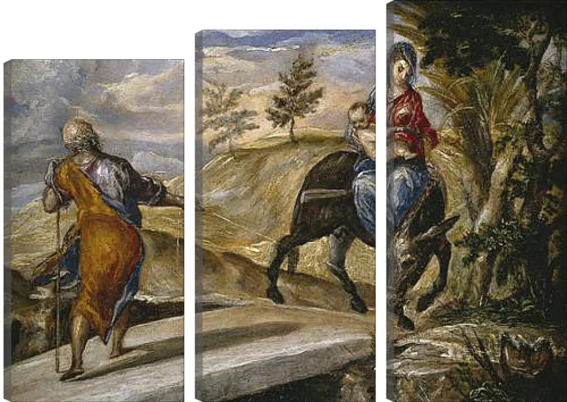 Модульная картина - The Flight to Egypt. Эль Греко