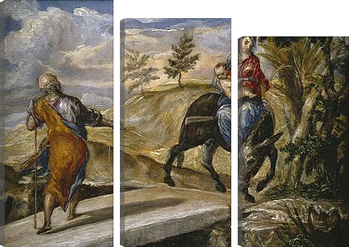 Модульная картина - The Flight to Egypt. Эль Греко