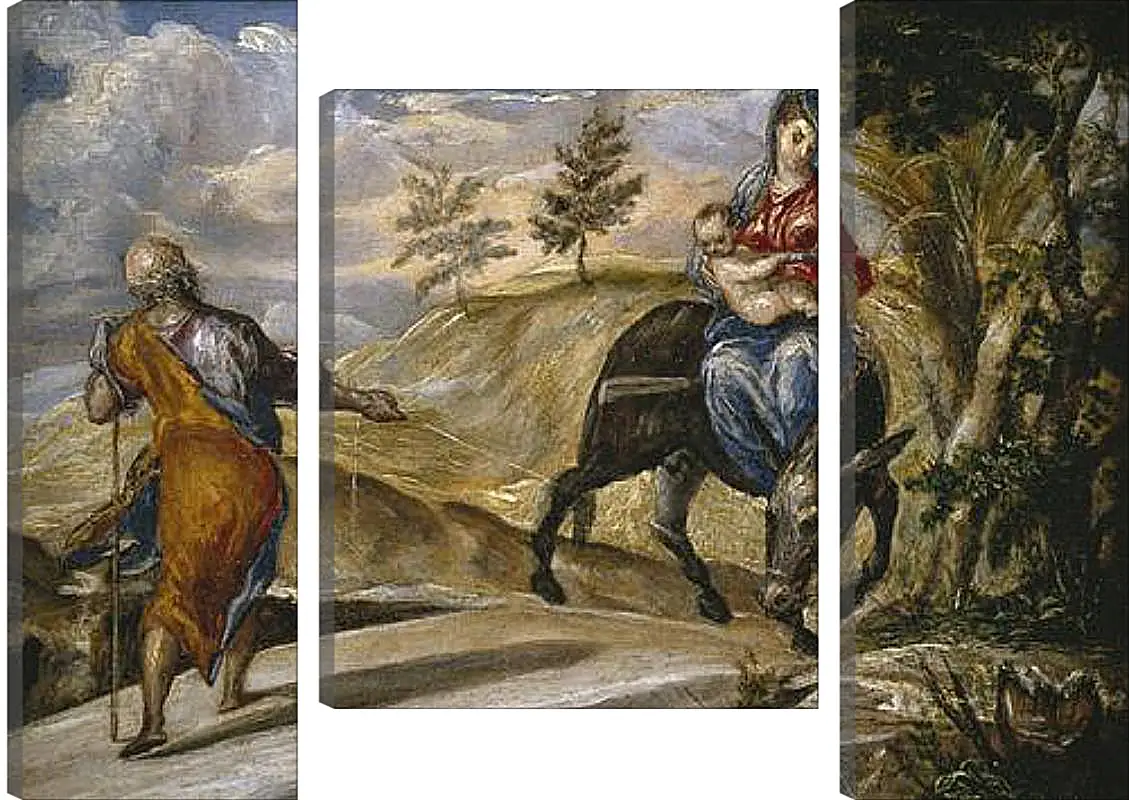 Модульная картина - The Flight to Egypt. Эль Греко