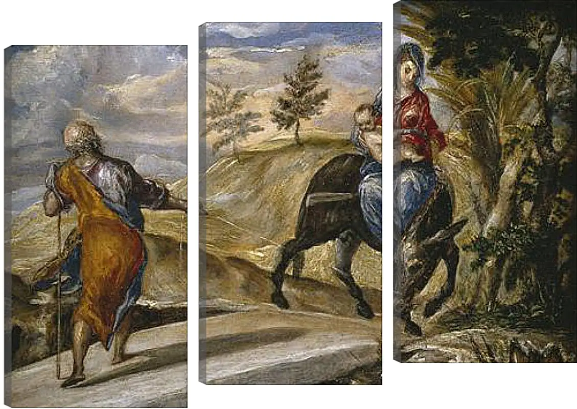 Модульная картина - The Flight to Egypt. Эль Греко