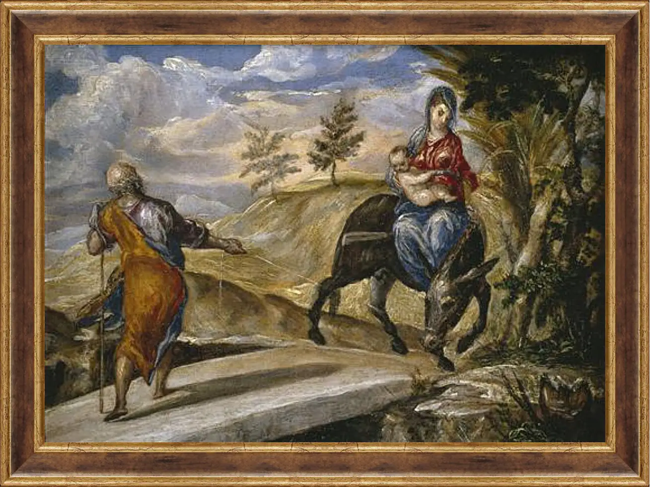 Картина в раме - The Flight to Egypt. Эль Греко