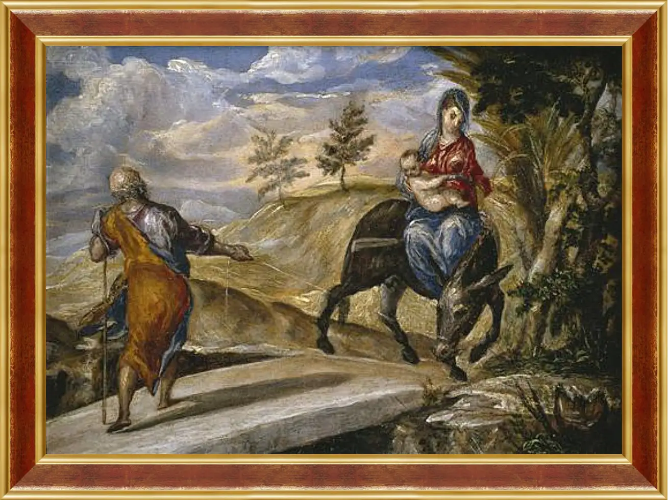 Картина в раме - The Flight to Egypt. Эль Греко