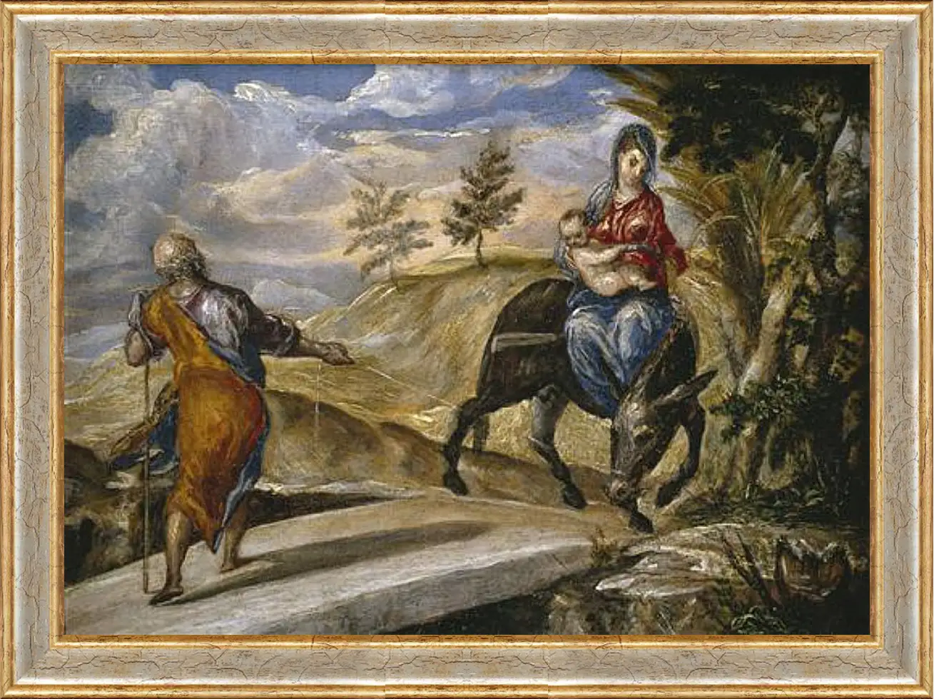 Картина в раме - The Flight to Egypt. Эль Греко