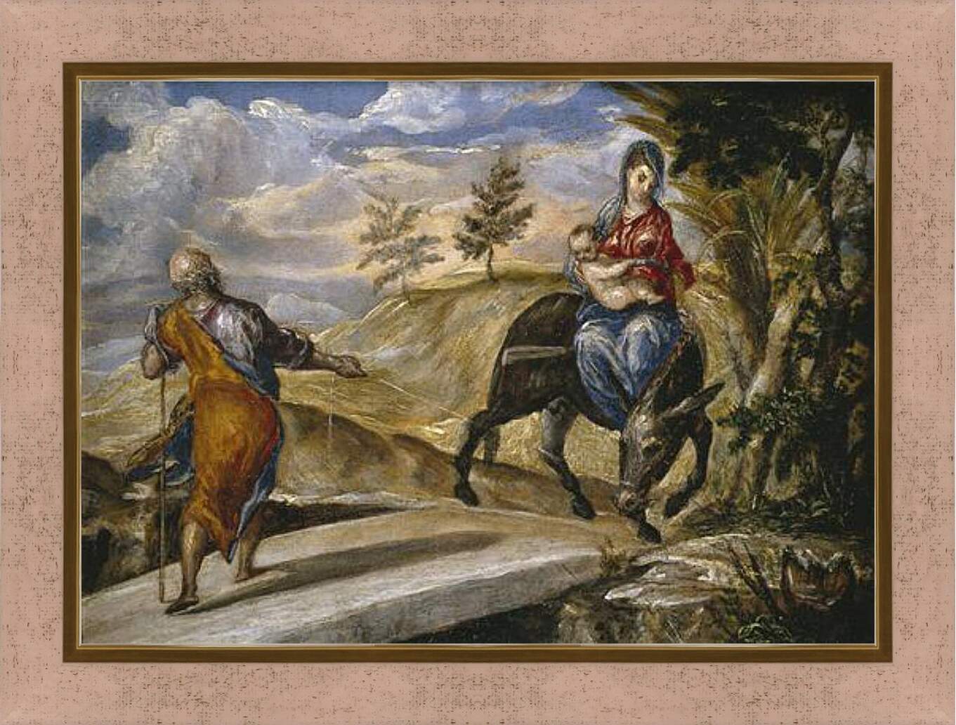 Картина в раме - The Flight to Egypt. Эль Греко