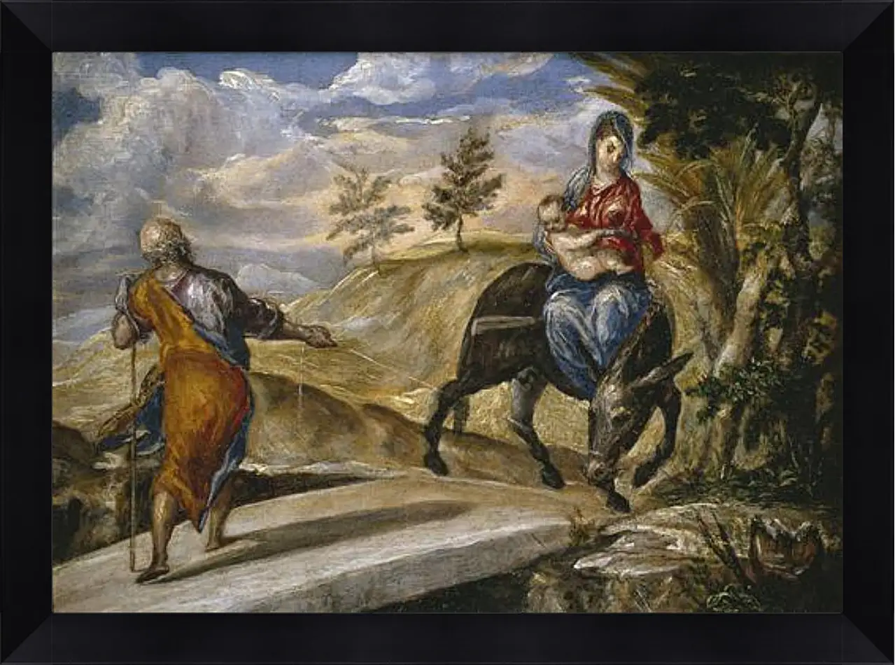 Картина в раме - The Flight to Egypt. Эль Греко