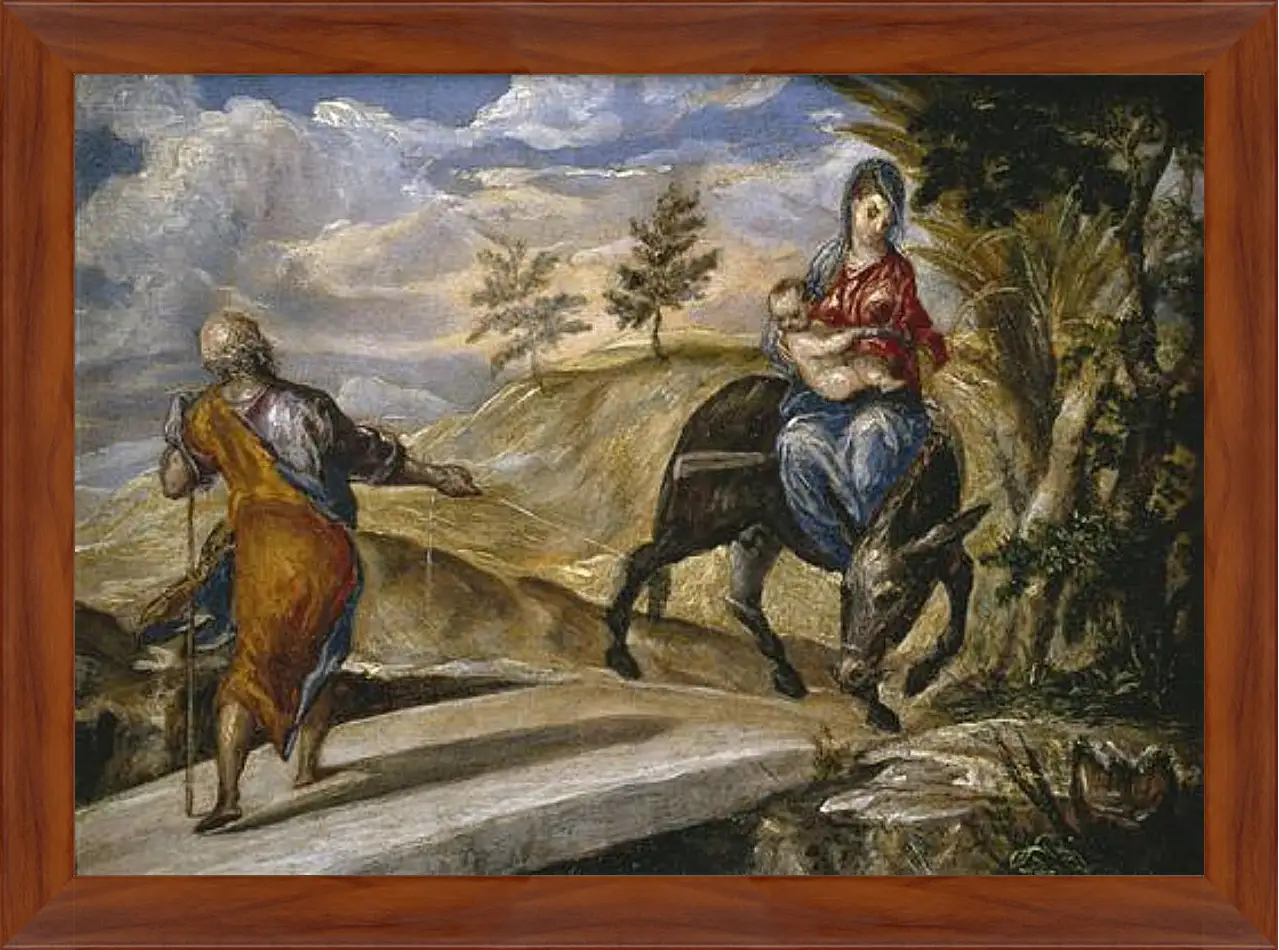 Картина в раме - The Flight to Egypt. Эль Греко