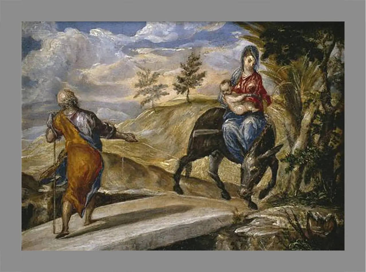 Картина в раме - The Flight to Egypt. Эль Греко