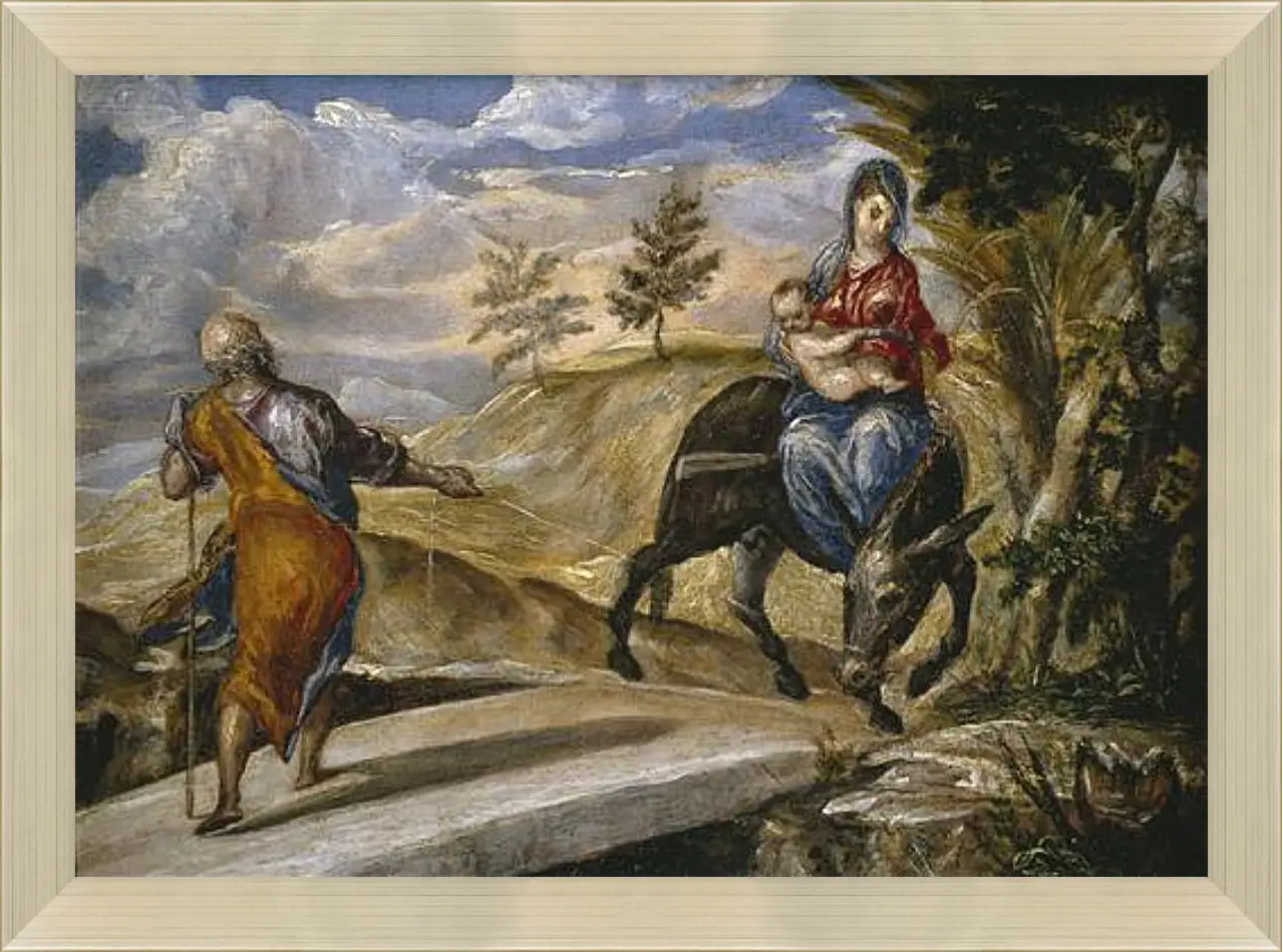 Картина в раме - The Flight to Egypt. Эль Греко