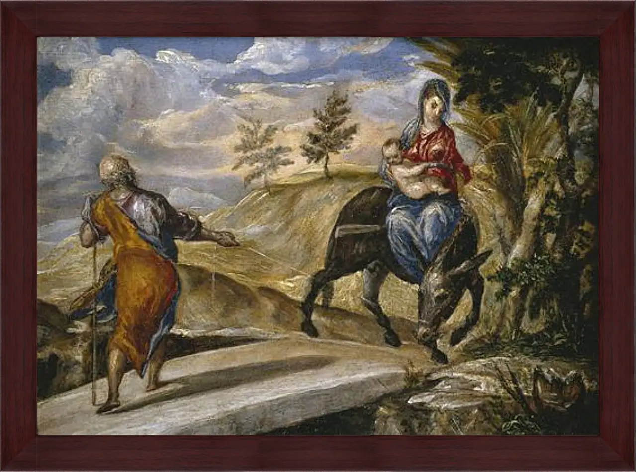 Картина в раме - The Flight to Egypt. Эль Греко