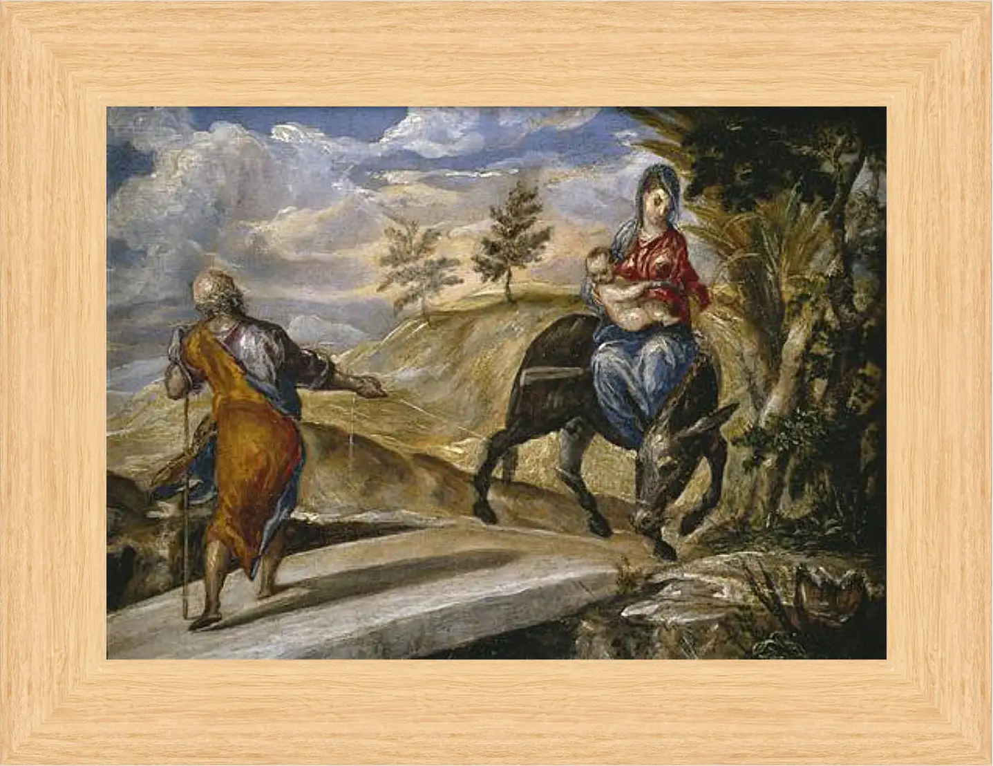Картина в раме - The Flight to Egypt. Эль Греко