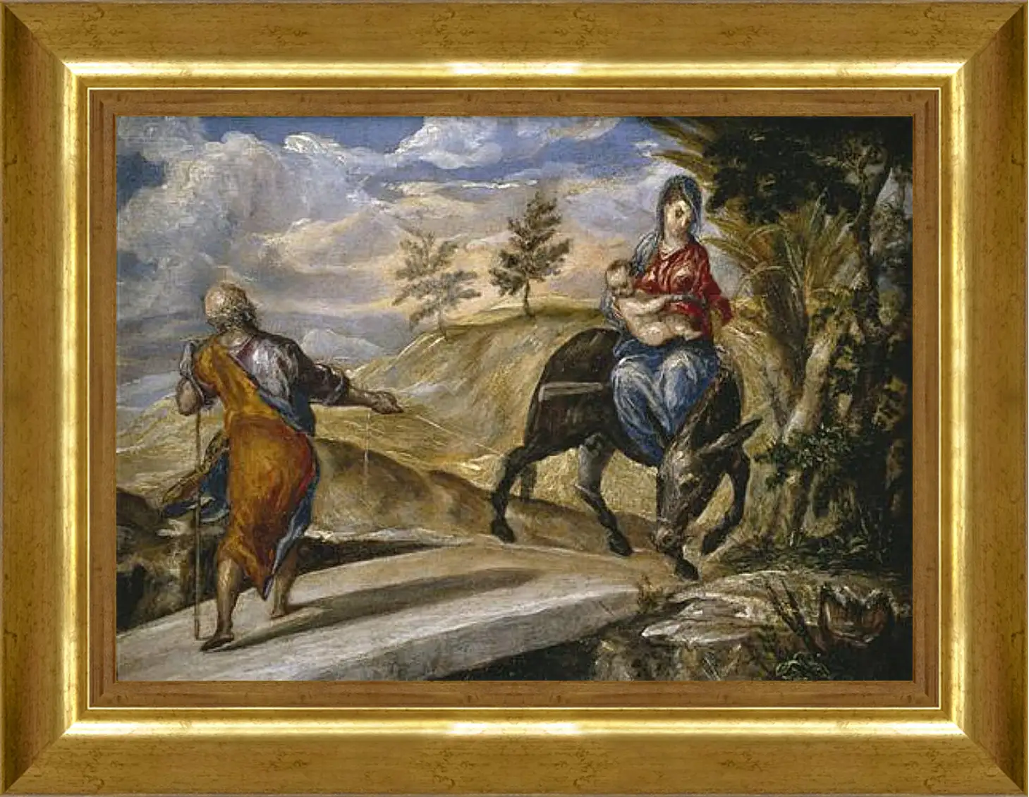 Картина в раме - The Flight to Egypt. Эль Греко