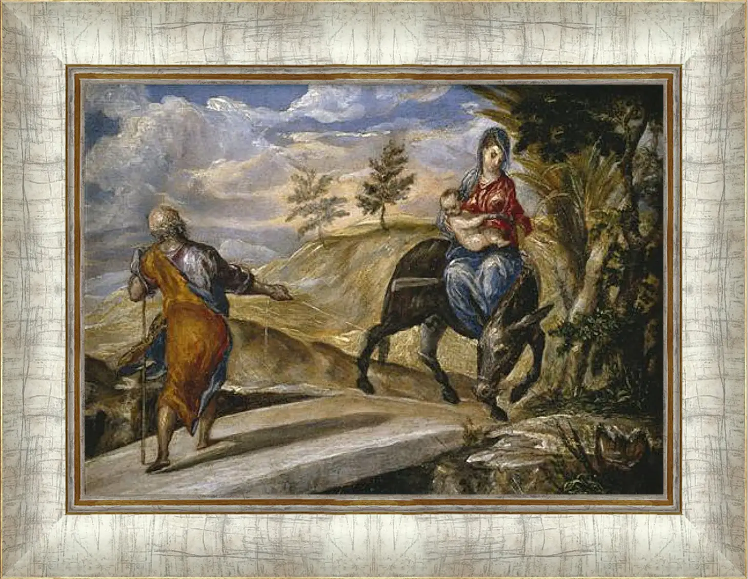 Картина в раме - The Flight to Egypt. Эль Греко