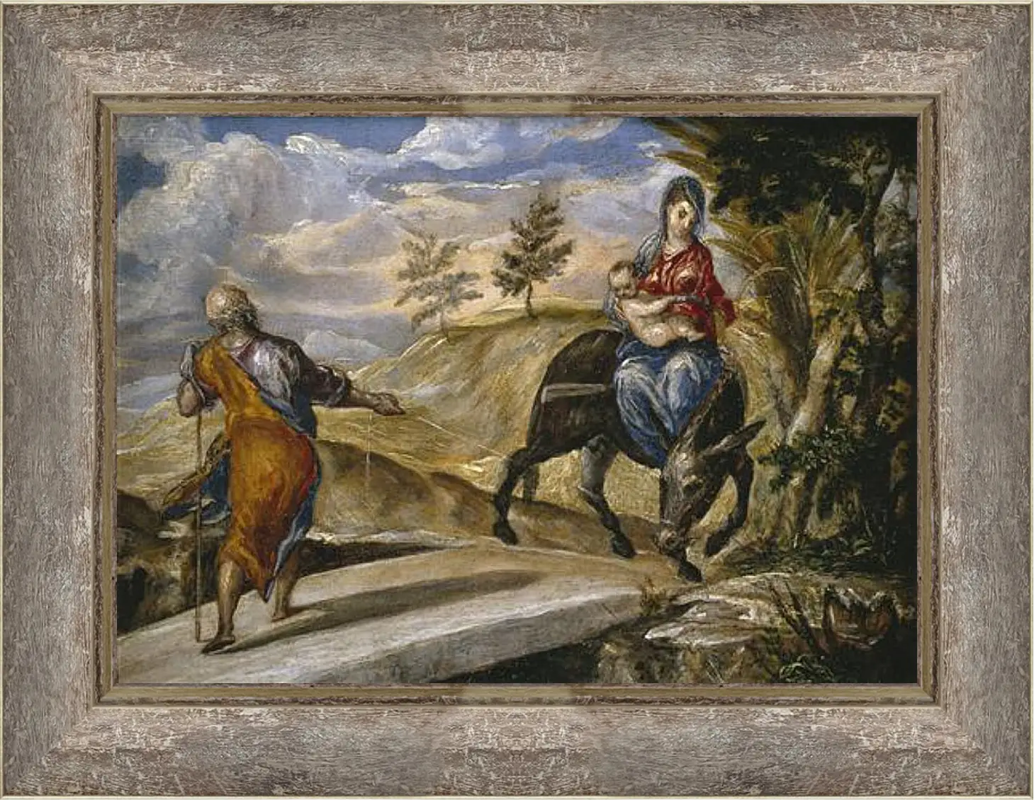 Картина в раме - The Flight to Egypt. Эль Греко