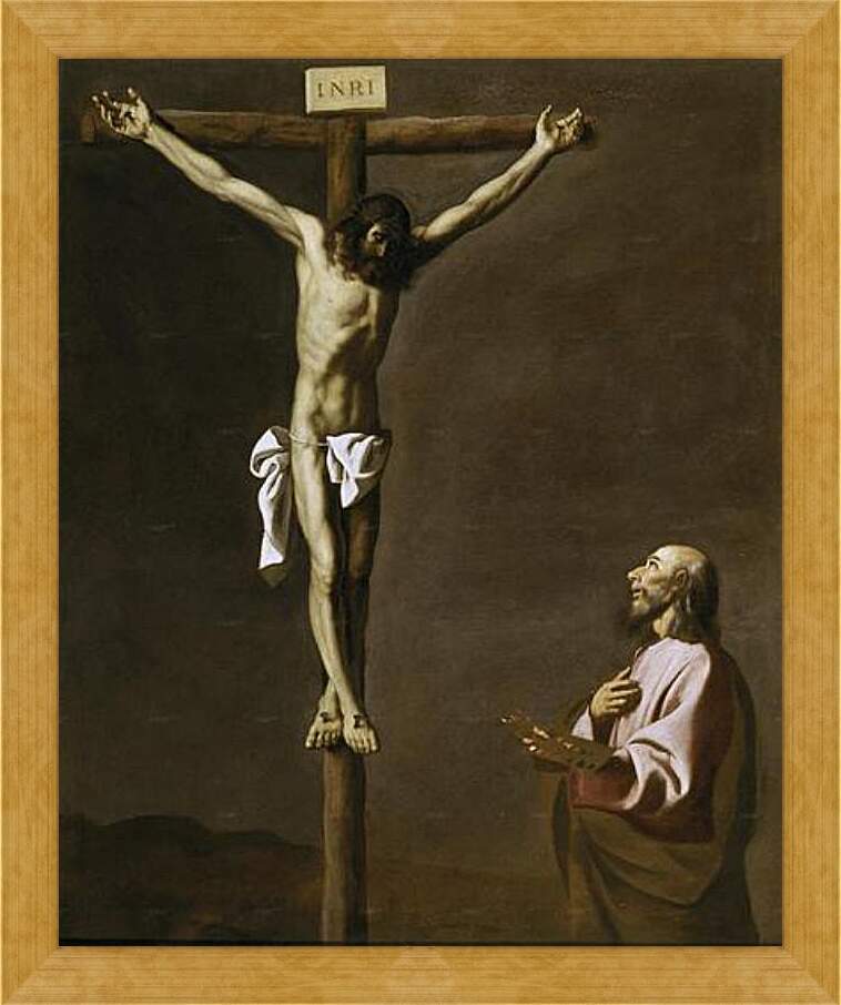 Before the cross. Франсиско де Сурбаран Saint Luke as a Painter, before Christ on the Cross. Франциско де Сурбаран Распятие с донатором. Джотто Распятие Христа. Барокко. Франсиско де Сурбаран. «Христос на кресте».