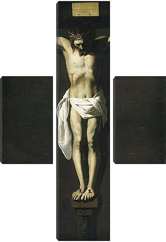 Модульная картина - Christ Crucified with the Sponsor. Распятие с донатором. Франсиско де Сурбаран