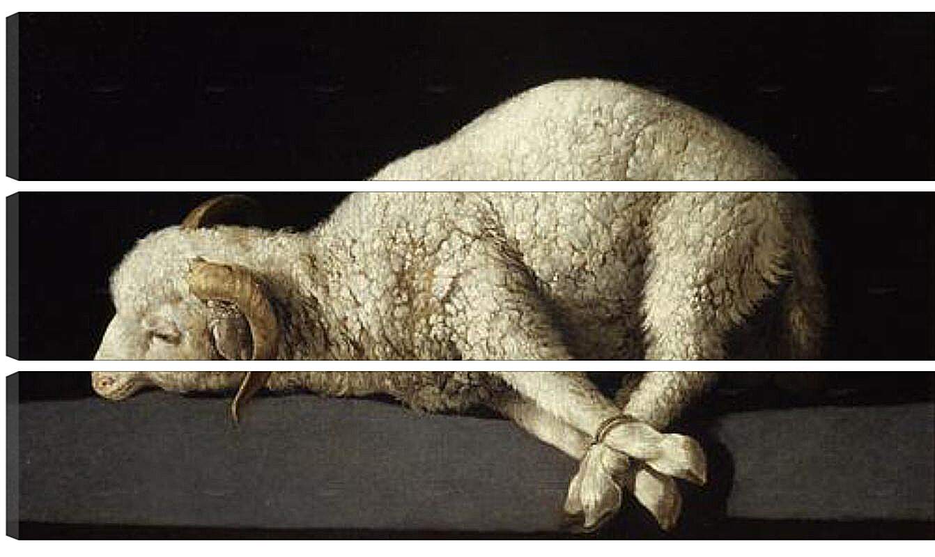 Модульная картина - Agnus Dei. Агнец божий. Франсиско де Сурбаран
