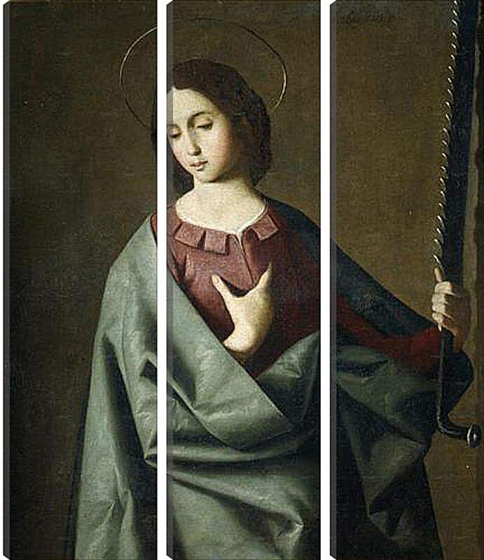 Модульная картина - Saint Eufemia. Святая Евфимия. Франсиско де Сурбаран