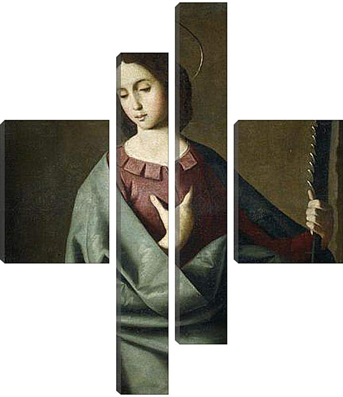 Модульная картина - Saint Eufemia. Святая Евфимия. Франсиско де Сурбаран
