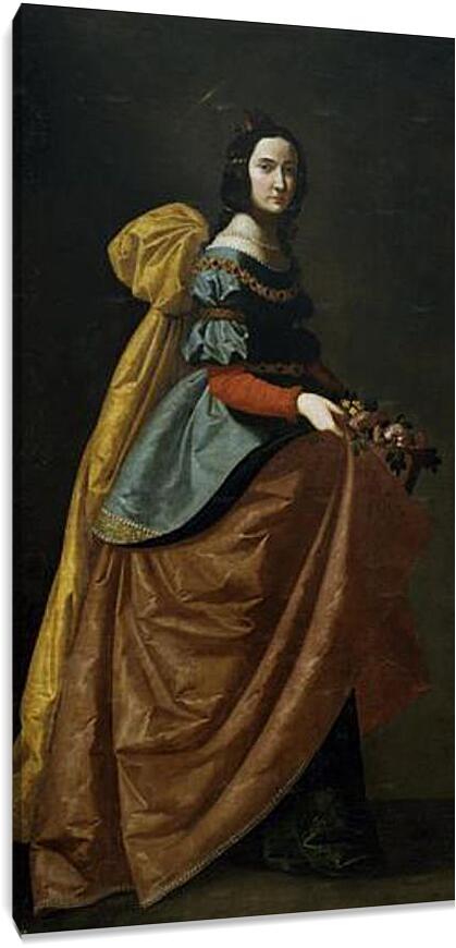 Постер и плакат - Saint Elisabeth of Portugal. Святая Изабелла Португальская. Франсиско де Сурбаран