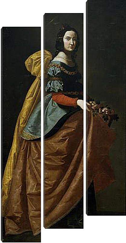 Модульная картина - Saint Elisabeth of Portugal. Святая Изабелла Португальская. Франсиско де Сурбаран