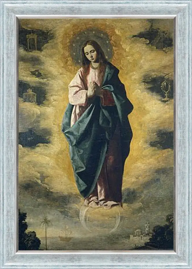 Картина в раме - The Immaculate Conception. Непорочное зачатие. Франсиско де Сурбаран