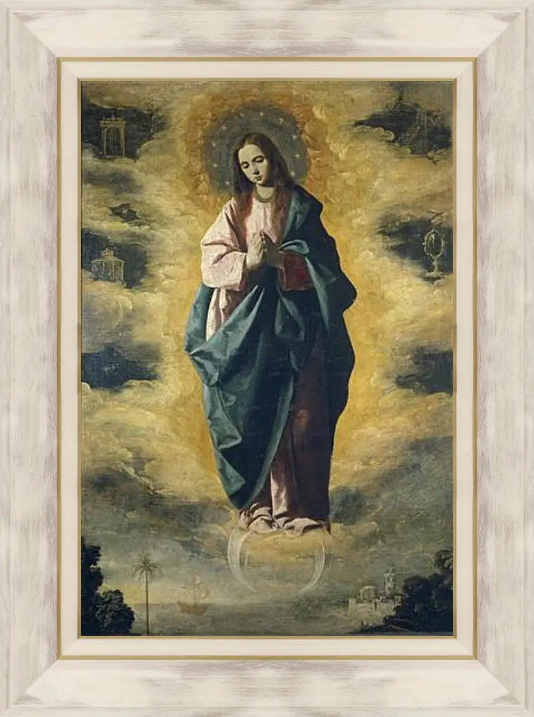 Картина в раме - The Immaculate Conception. Непорочное зачатие. Франсиско де Сурбаран