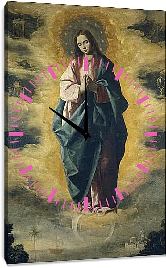 Часы картина - The Immaculate Conception. Непорочное зачатие. Франсиско де Сурбаран