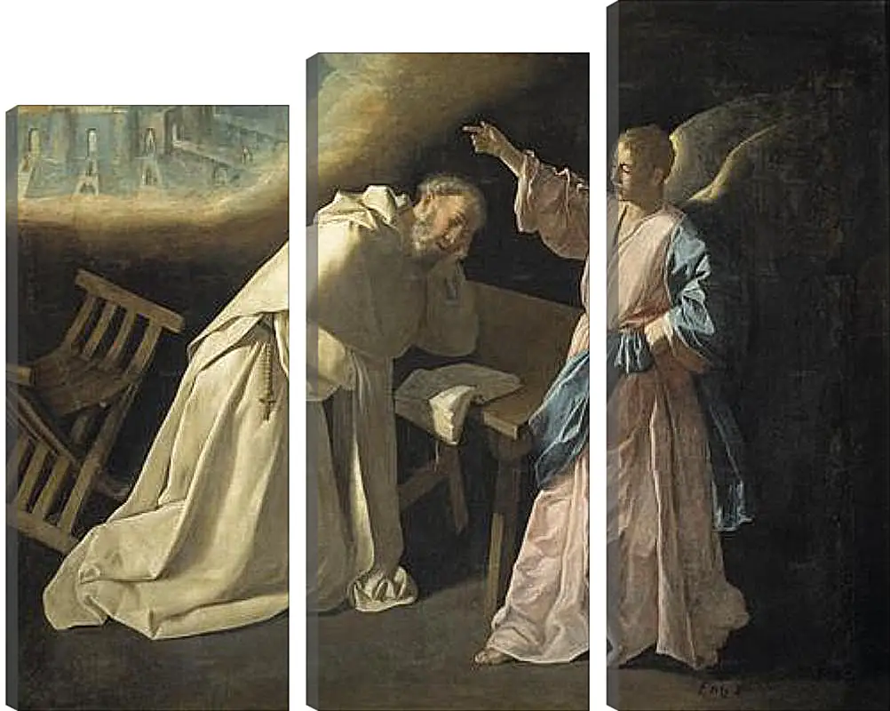 Модульная картина - Saint Peter Naloscos Vision. Видение святого Петра Ноласко. Франсиско де Сурбаран