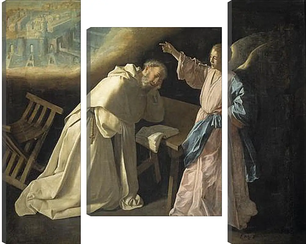 Модульная картина - Saint Peter Naloscos Vision. Видение святого Петра Ноласко. Франсиско де Сурбаран