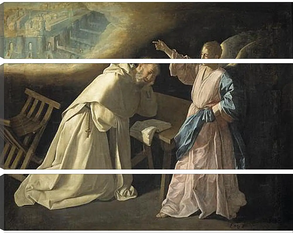 Модульная картина - Saint Peter Naloscos Vision. Видение святого Петра Ноласко. Франсиско де Сурбаран
