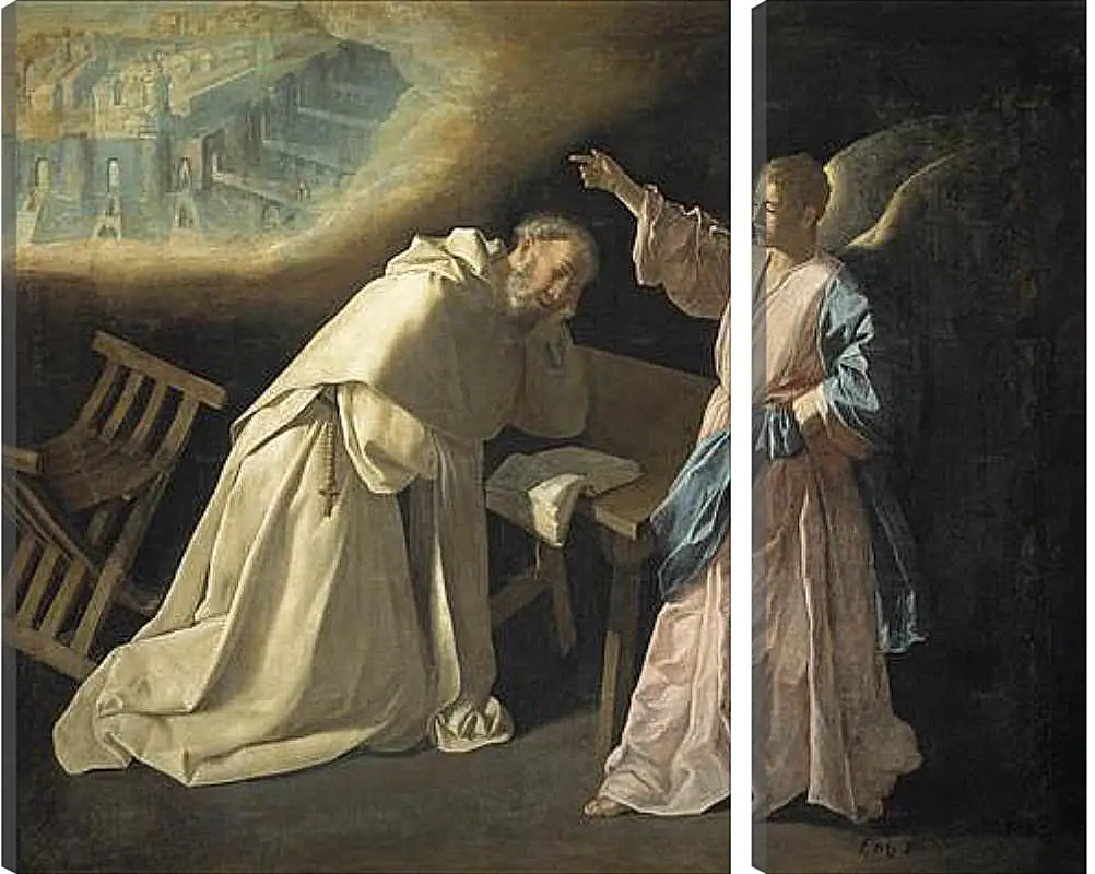 Модульная картина - Saint Peter Naloscos Vision. Видение святого Петра Ноласко. Франсиско де Сурбаран