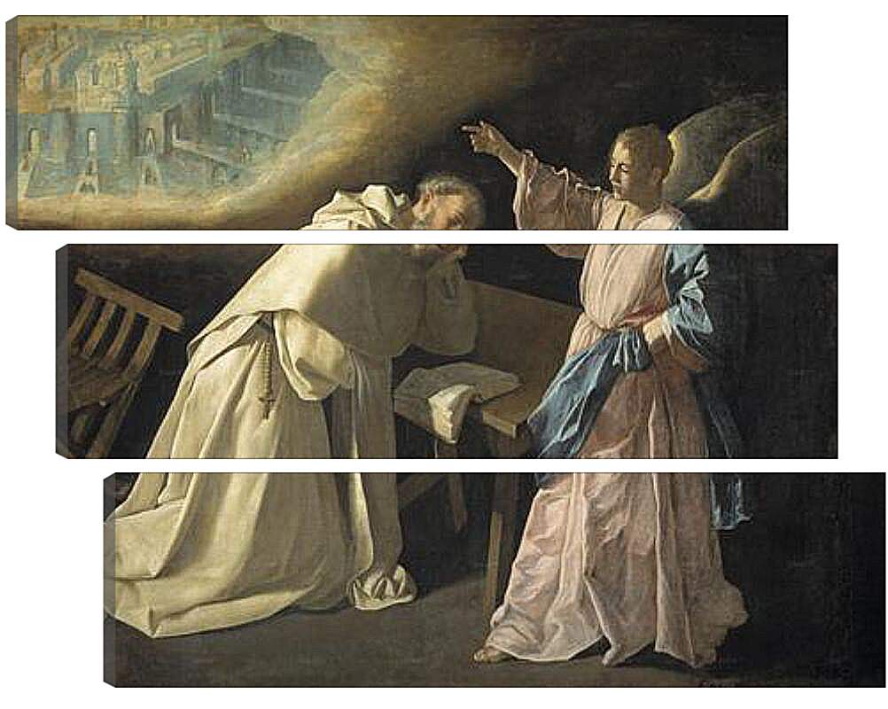 Модульная картина - Saint Peter Naloscos Vision. Видение святого Петра Ноласко. Франсиско де Сурбаран