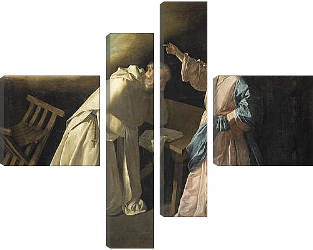 Модульная картина - Saint Peter Naloscos Vision. Видение святого Петра Ноласко. Франсиско де Сурбаран