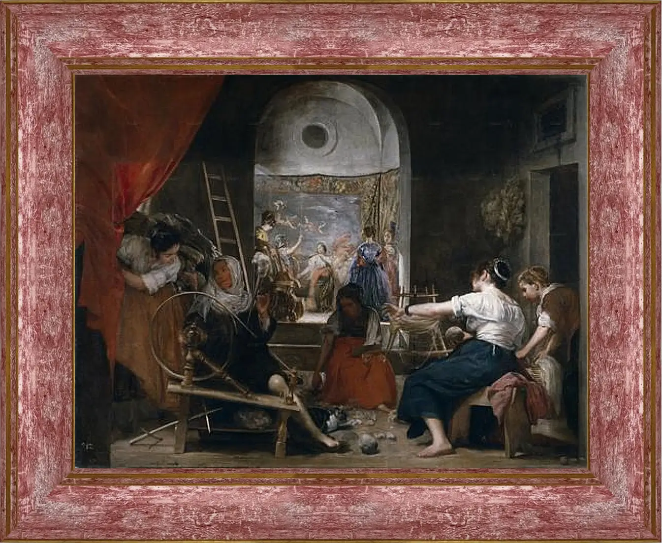 Картина в раме - The Fable of Arachne or The Tapestry Weavers. Диего Веласкес