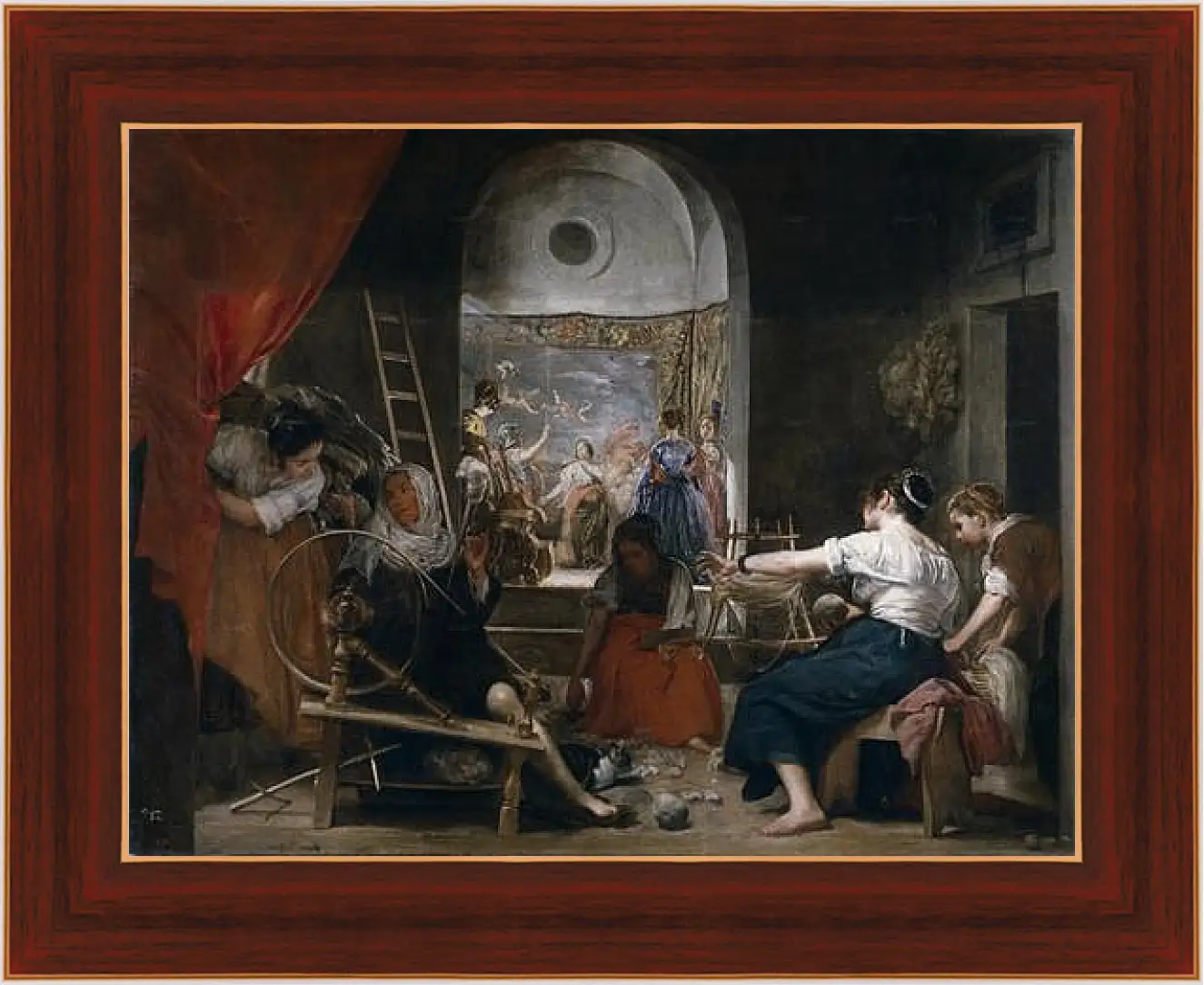 Картина в раме - The Fable of Arachne or The Tapestry Weavers. Диего Веласкес