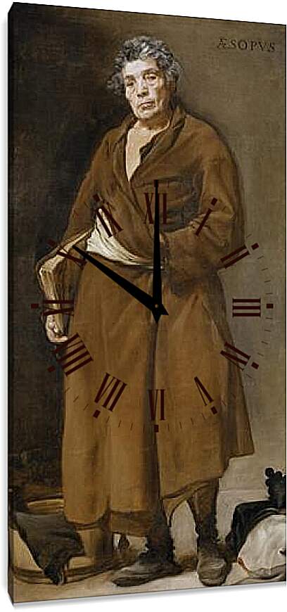 Часы картина - Aesop. Диего Веласкес