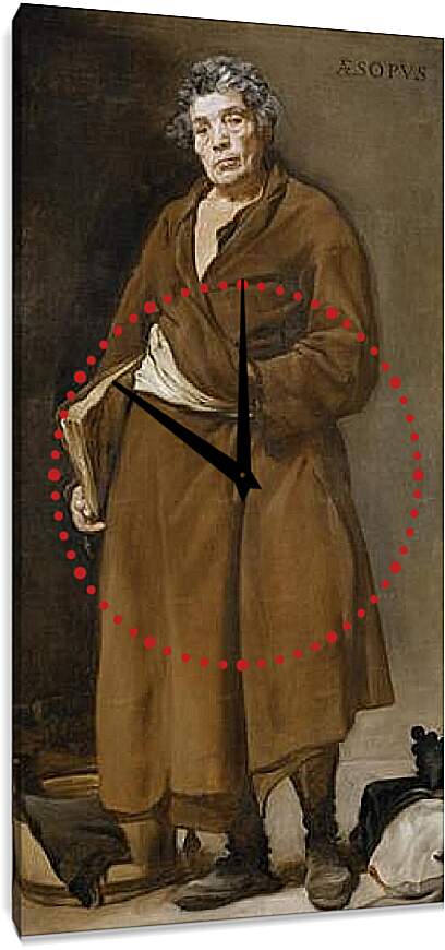 Часы картина - Aesop. Диего Веласкес