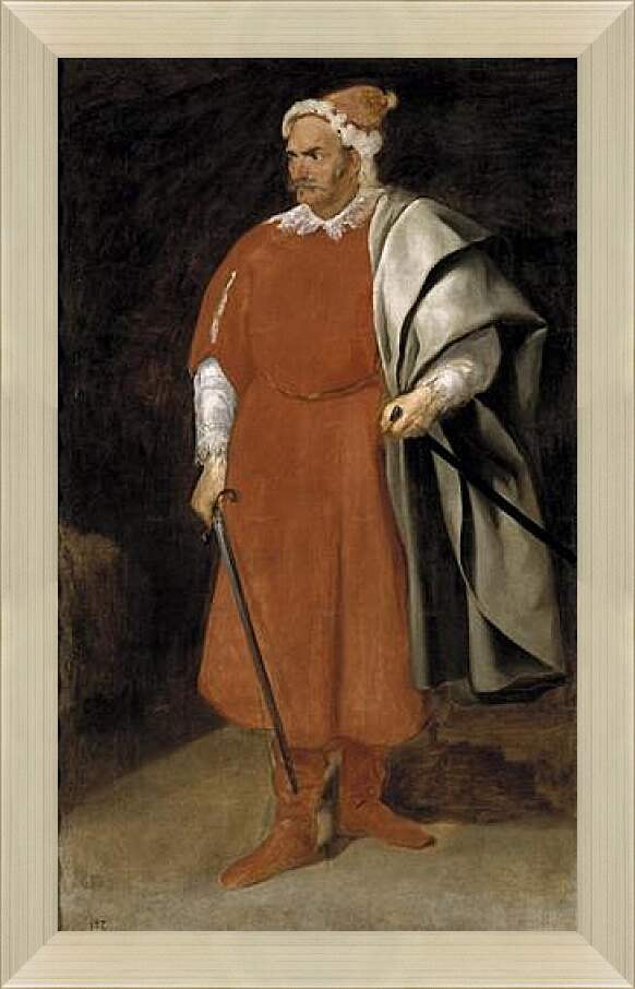 Картина в раме - The Buffoon Redbeard Cristobal de Castaneda y Pernia. Диего Веласкес