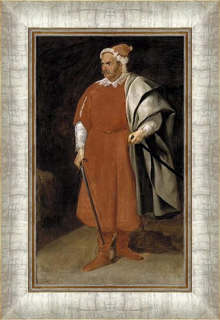 Картина в раме - The Buffoon Redbeard Cristobal de Castaneda y Pernia. Диего Веласкес