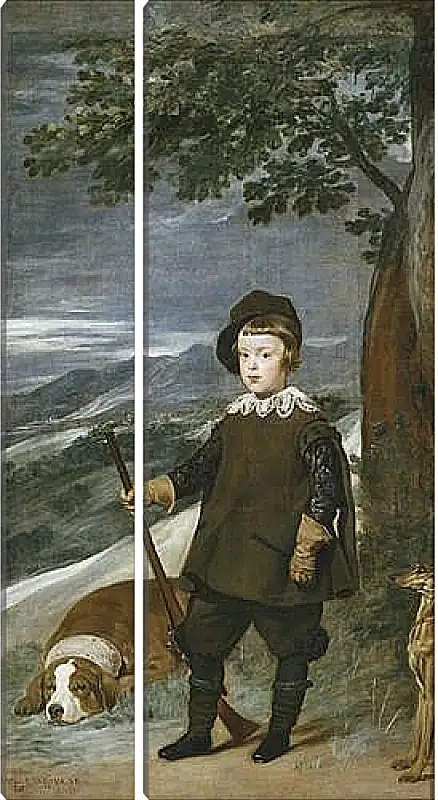 Модульная картина - Prince Baltasar Carlos as a Hunter	. Диего Веласкес