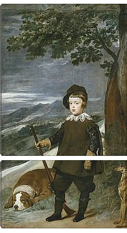 Модульная картина - Prince Baltasar Carlos as a Hunter	. Диего Веласкес