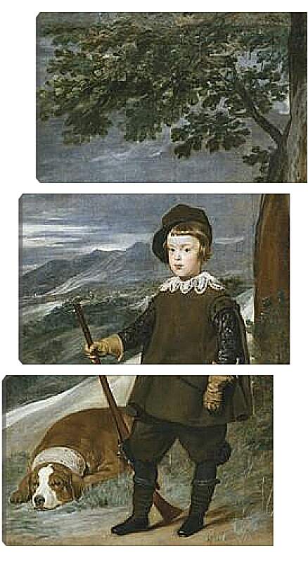 Модульная картина - Prince Baltasar Carlos as a Hunter	. Диего Веласкес