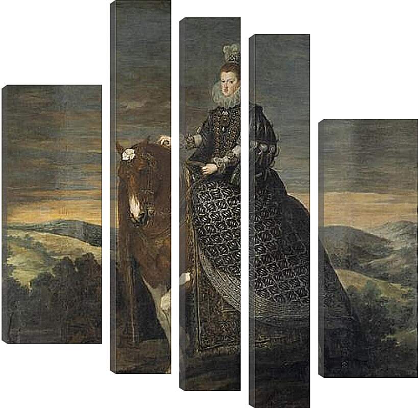 Модульная картина - Queen Margarita de Austria wife of Felipe III. Диего Веласкес