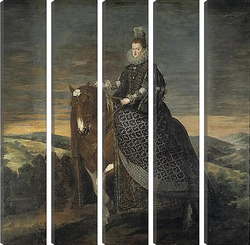 Модульная картина - Queen Margarita de Austria wife of Felipe III. Диего Веласкес