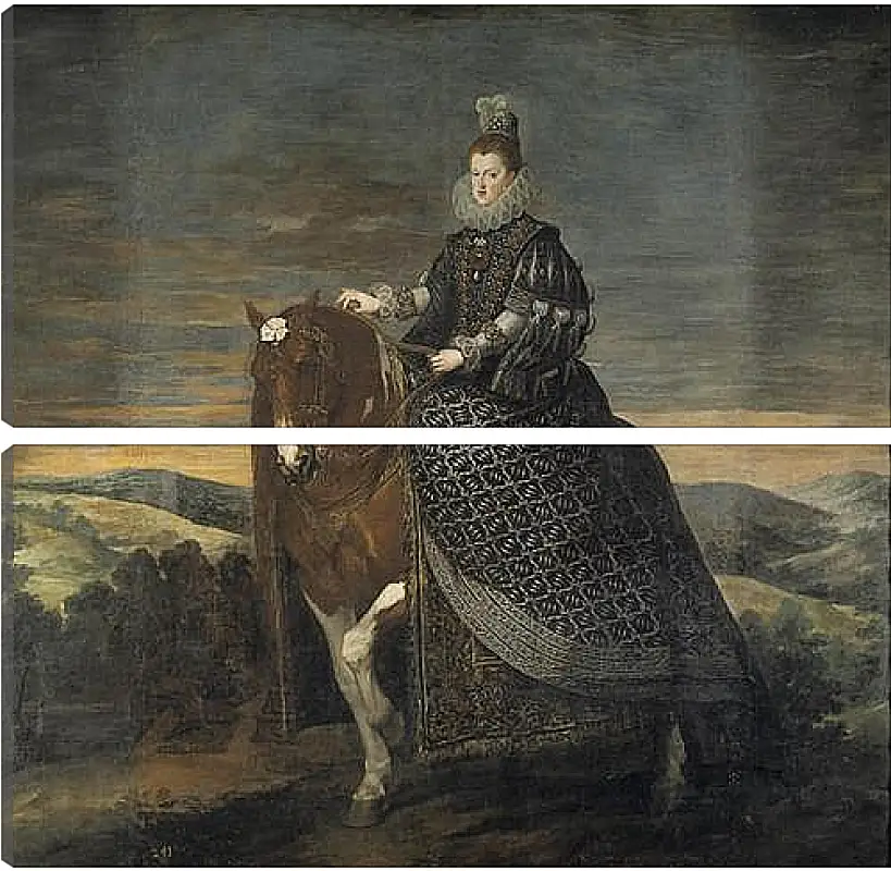 Модульная картина - Queen Margarita de Austria wife of Felipe III. Диего Веласкес