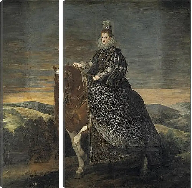 Модульная картина - Queen Margarita de Austria wife of Felipe III. Диего Веласкес