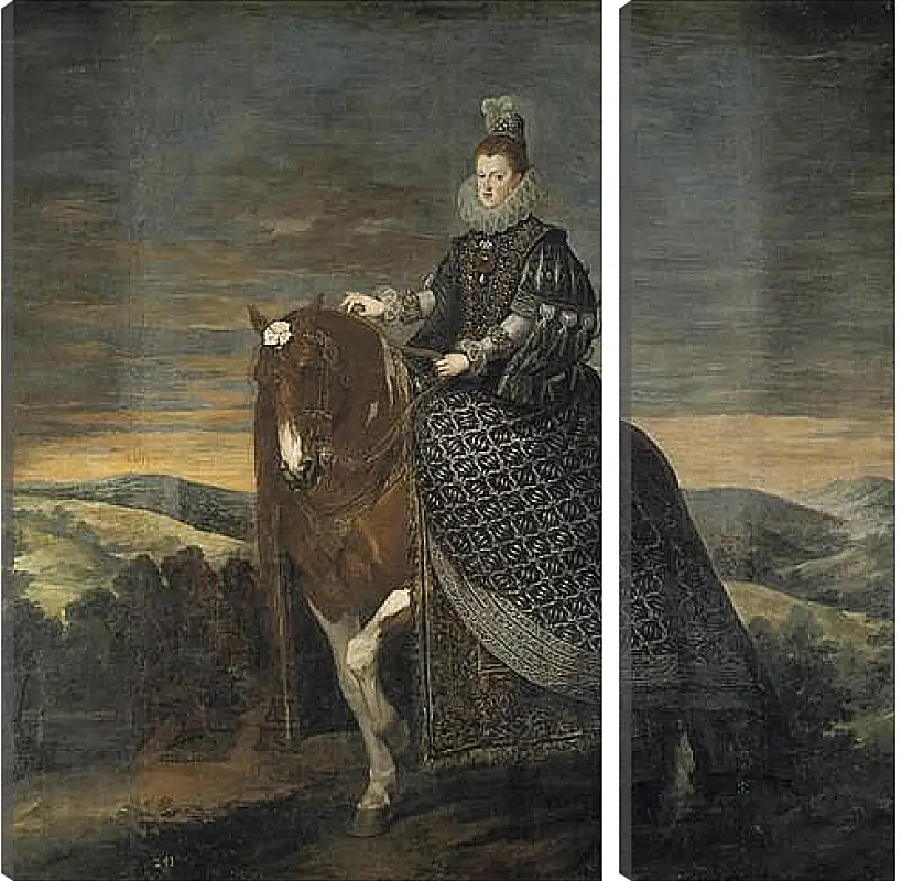 Модульная картина - Queen Margarita de Austria wife of Felipe III. Диего Веласкес