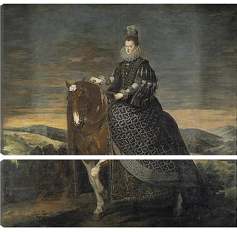 Модульная картина - Queen Margarita de Austria wife of Felipe III. Диего Веласкес